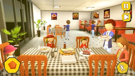 购物商城火柴人家庭