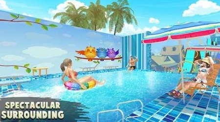 水上乐园极限滑梯3D