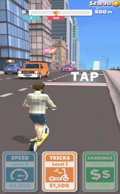 滑动跳跃