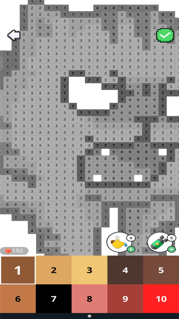 画画数字填色