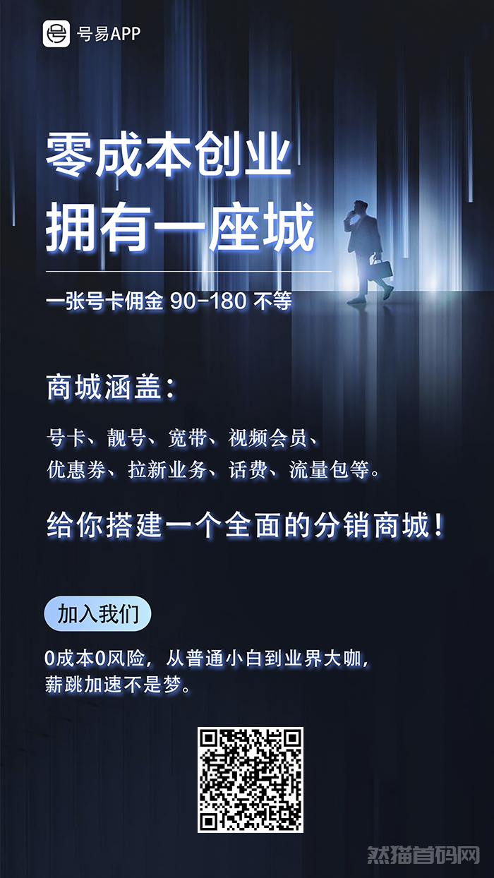 号易四大营运商流量卡暴力一天2000＋被动躺赚项目月入5万