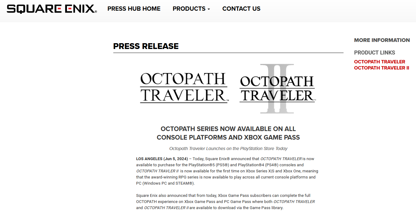 新世代主机版发售 《歧路旅人》系列销量突破400万