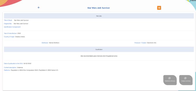 《星战绝地：幸存者》PS4和Xbox  One版巴西通过评级