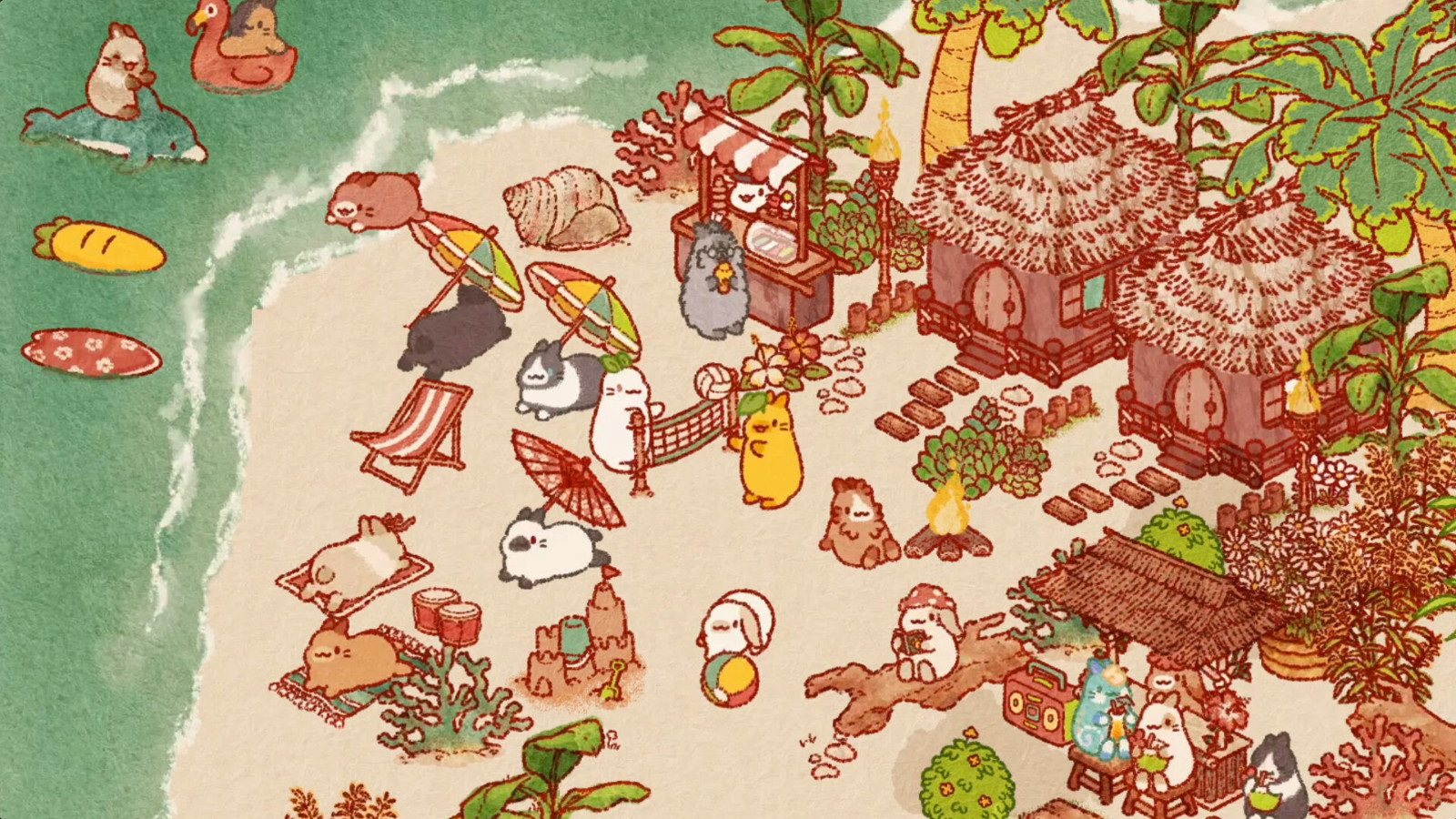 《Usagi  Shima: Bunny  Island》Steam页面上线 支持中文