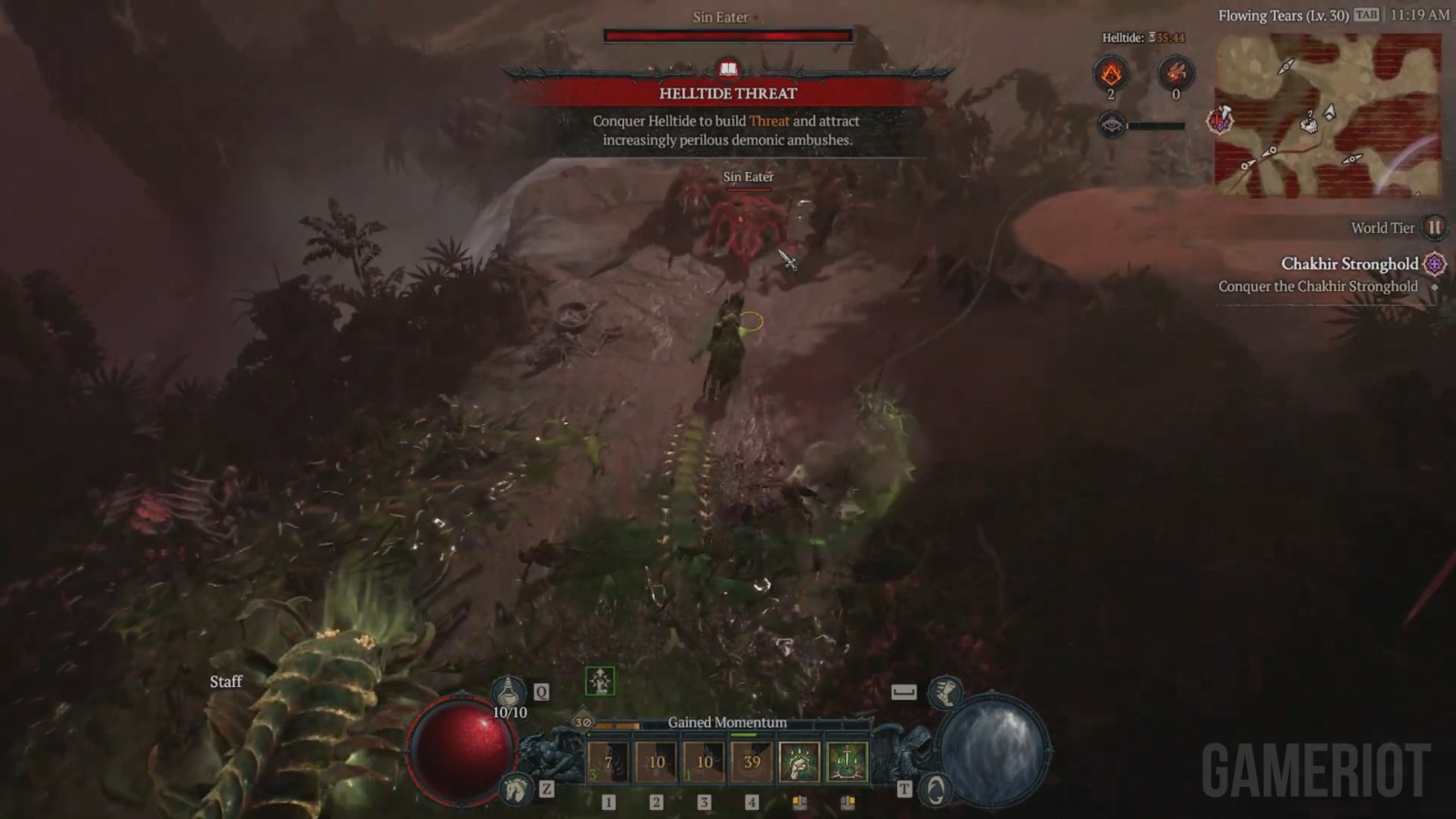 《暗黑破坏神4:憎恨之躯》新职业灵巫科隆展12分钟试玩