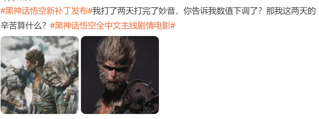 《黑神话:悟空》补丁引热议 妙音难度被削减