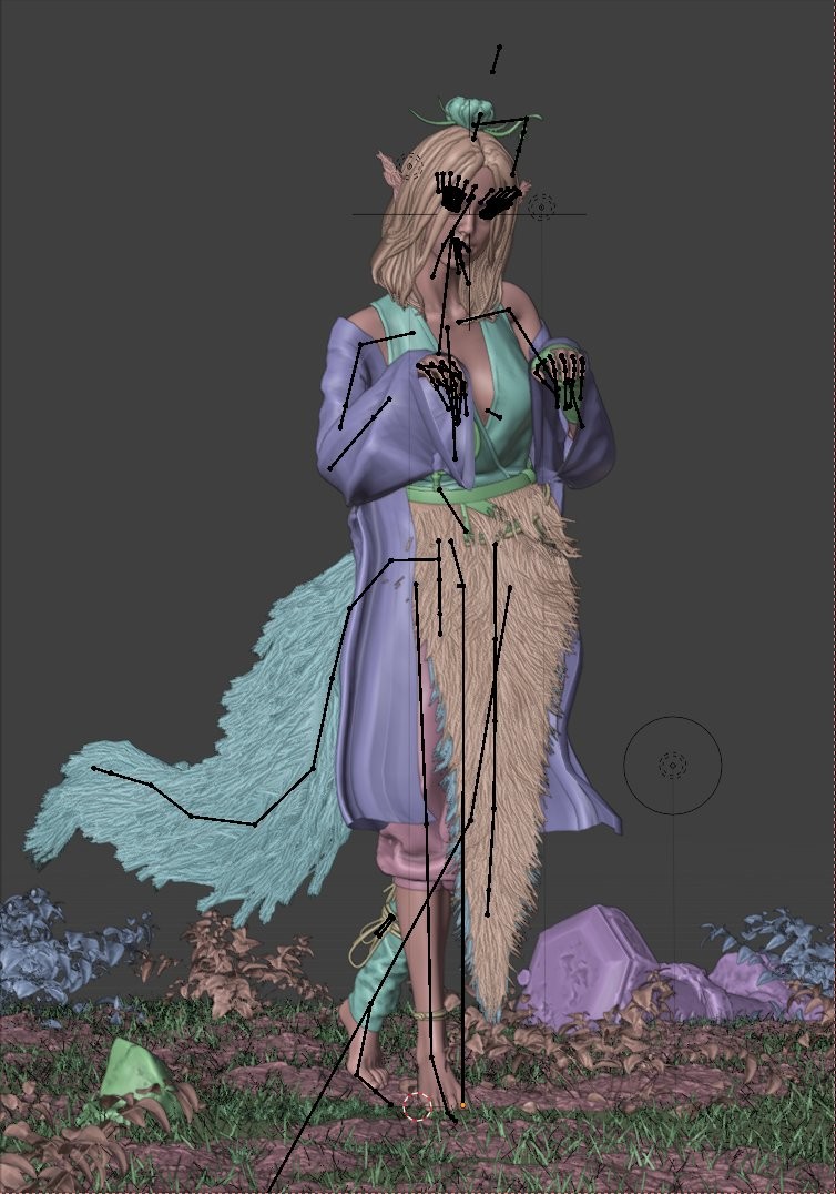 《黑神话:悟空》狐狸精萍萍模型被成功提取