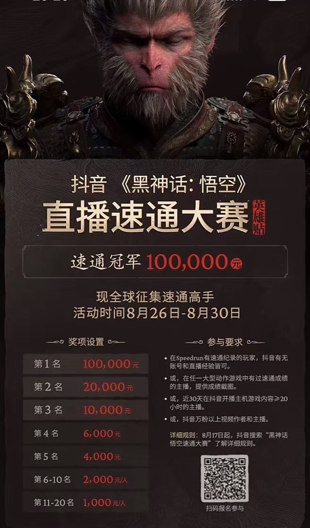 全网最快《黑神话:悟空》通关 仅用4小时30分钟