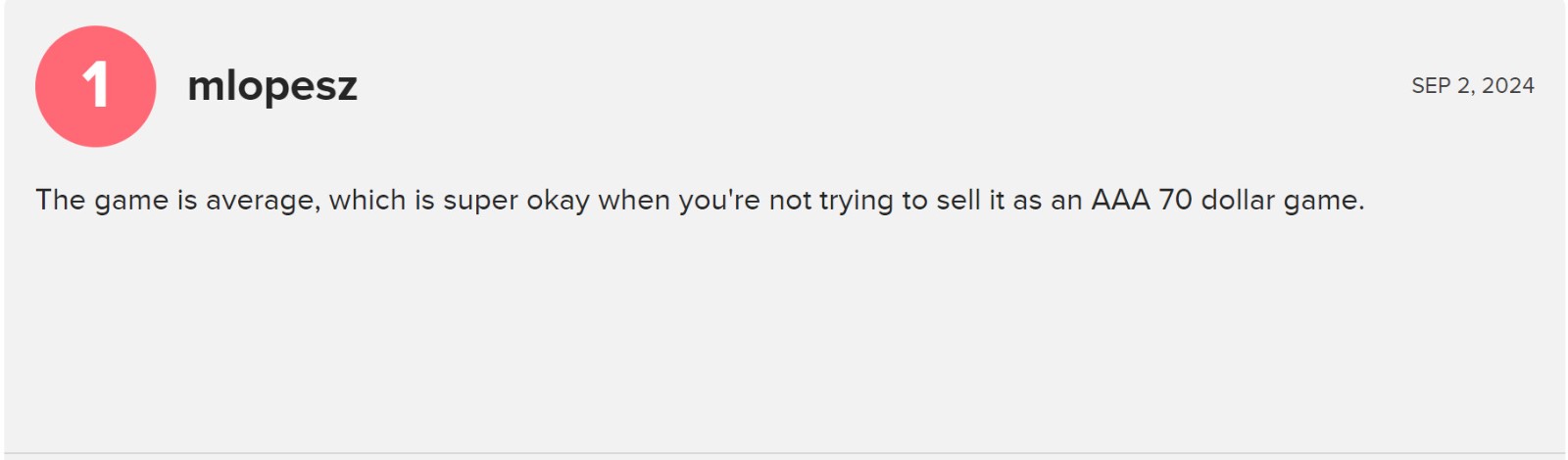 裂开!《星球大战:亡命之徒》MTC用户评分4.8分