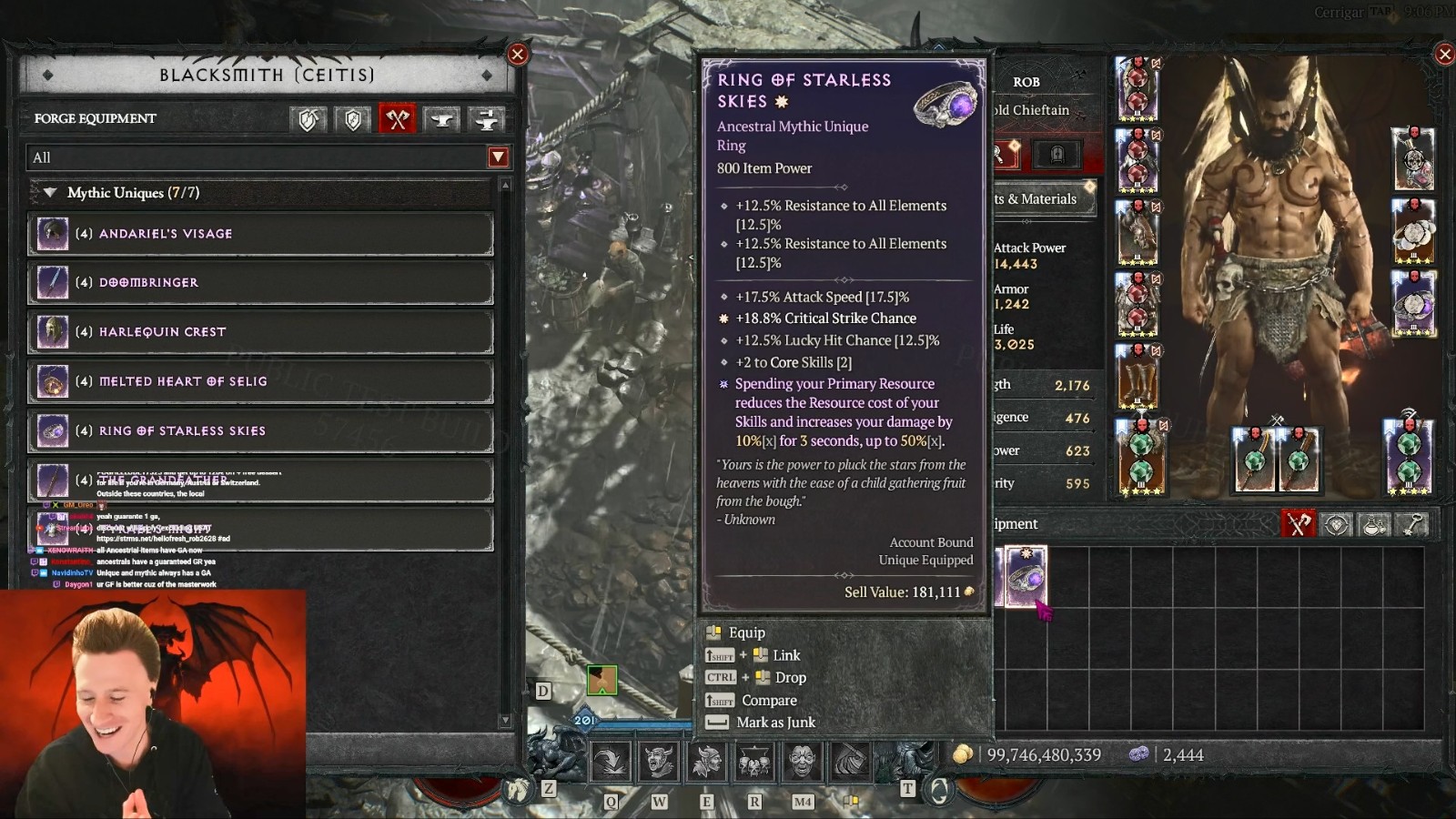 《暗黑4》S6 PTR测试服上线 开荒视频和神话暗金展示