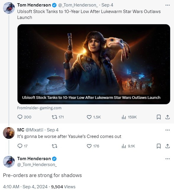 传《刺客信条:影》预购依然火爆 嘴上说不要身体很诚实?