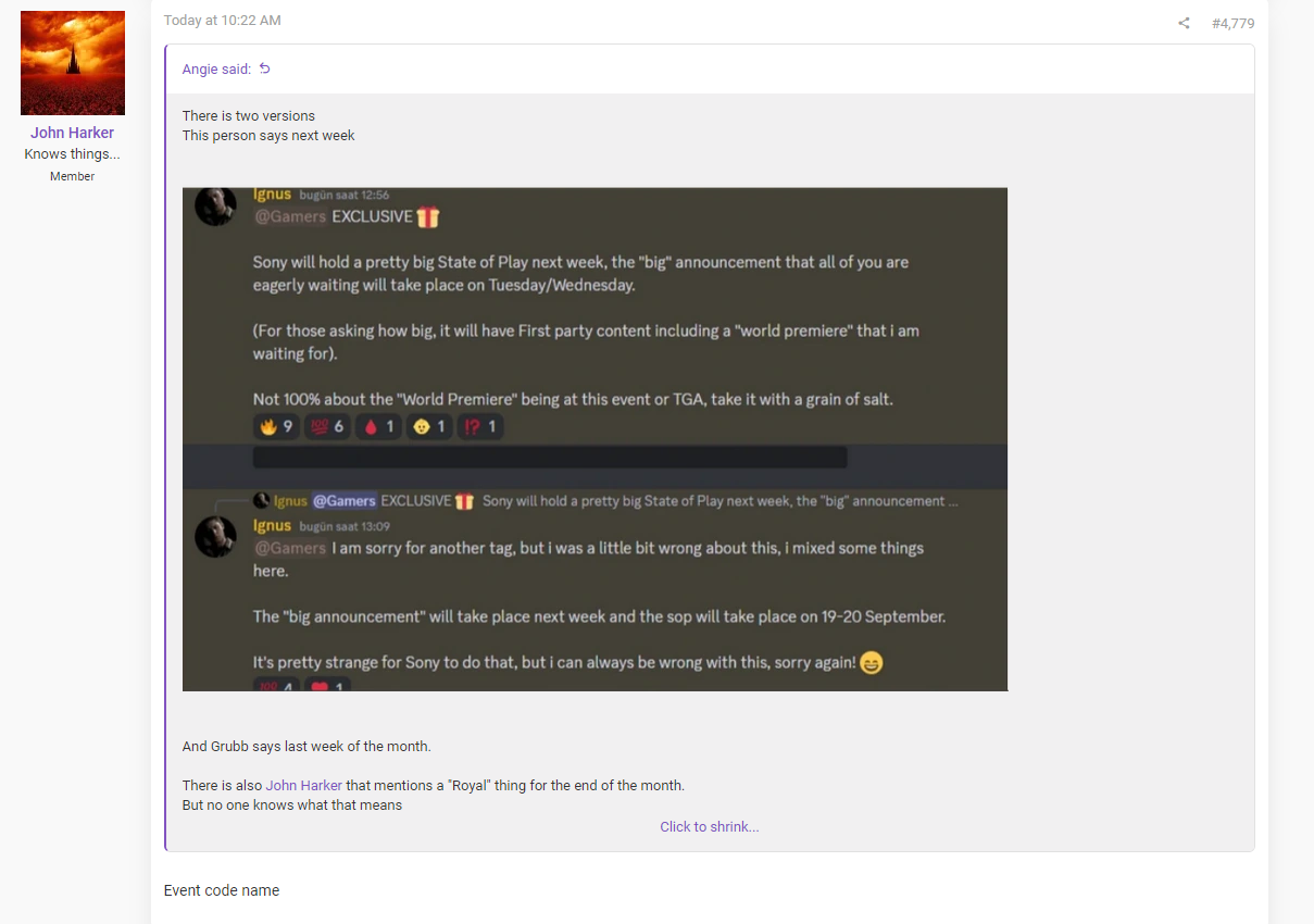 传闻:索尼新一期State of Play将于本月底开启