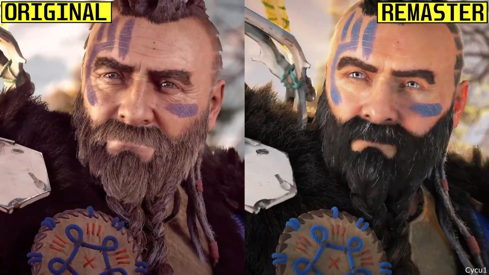 《地平线:零之曙光》复刻版与原版对比 女主好看了?