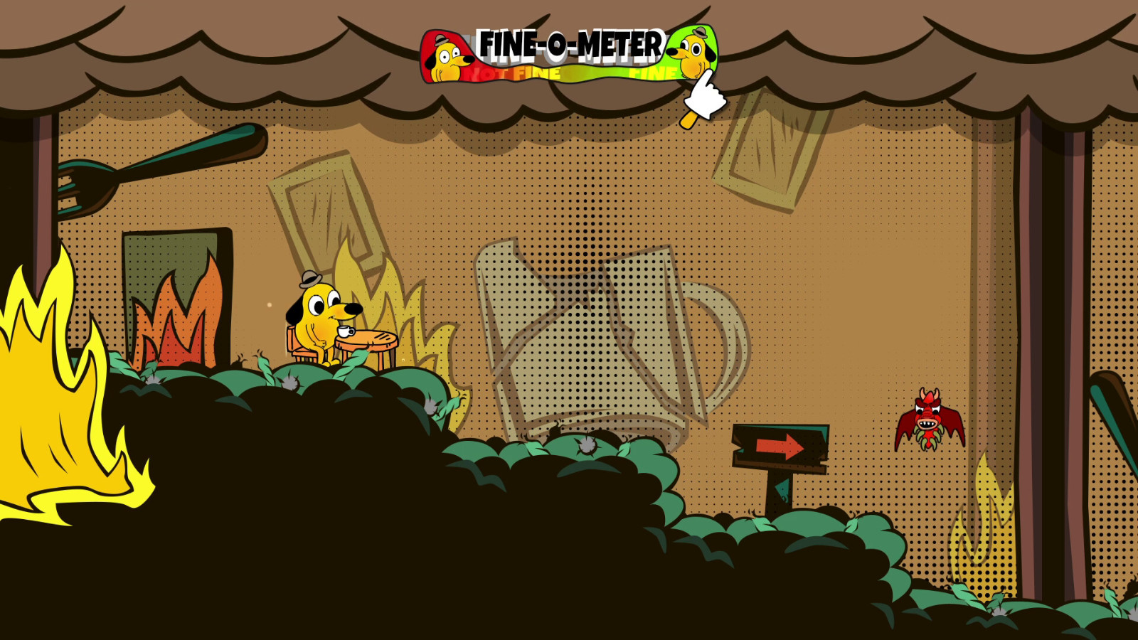 平台游戏《This  Is  Fine: Maximum  Cope》Steam页面开放 不支持中文