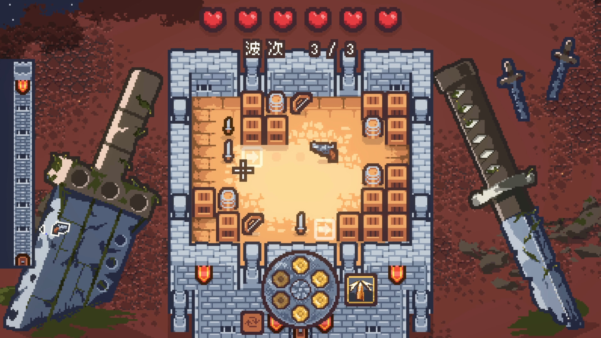 回合战略类肉鸽枪械射击冷兵器游戏《刀剑竞技场》现已推出试玩Demo