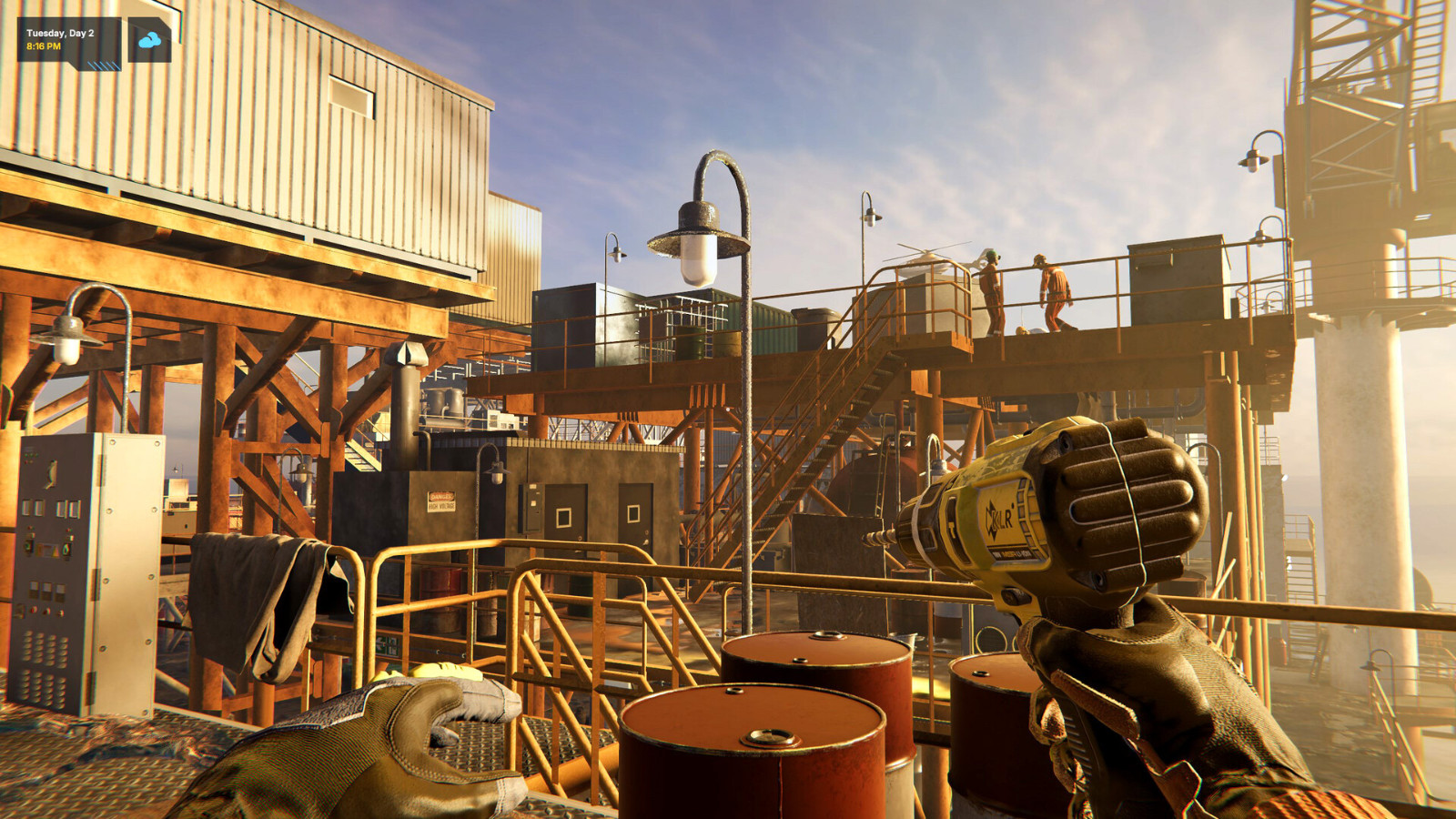 海上钻井平台运营模拟游戏 《Oil  Rig  Simulator》Steam页面公布