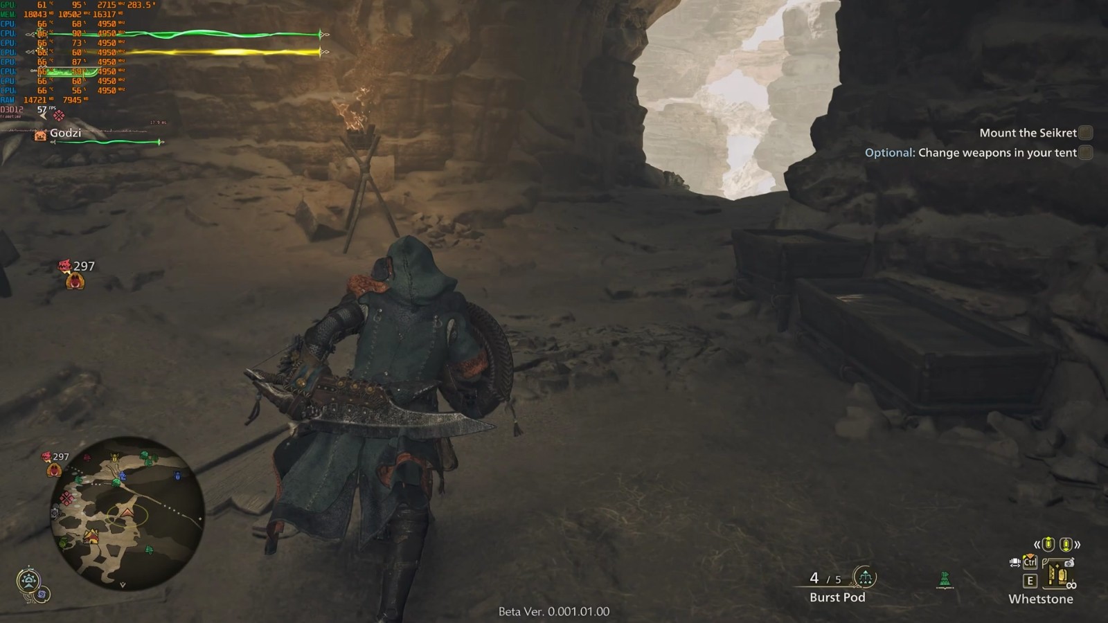 《怪物猎人：荒野》RTX  4090实测 原生4K/最高画质达不到60帧