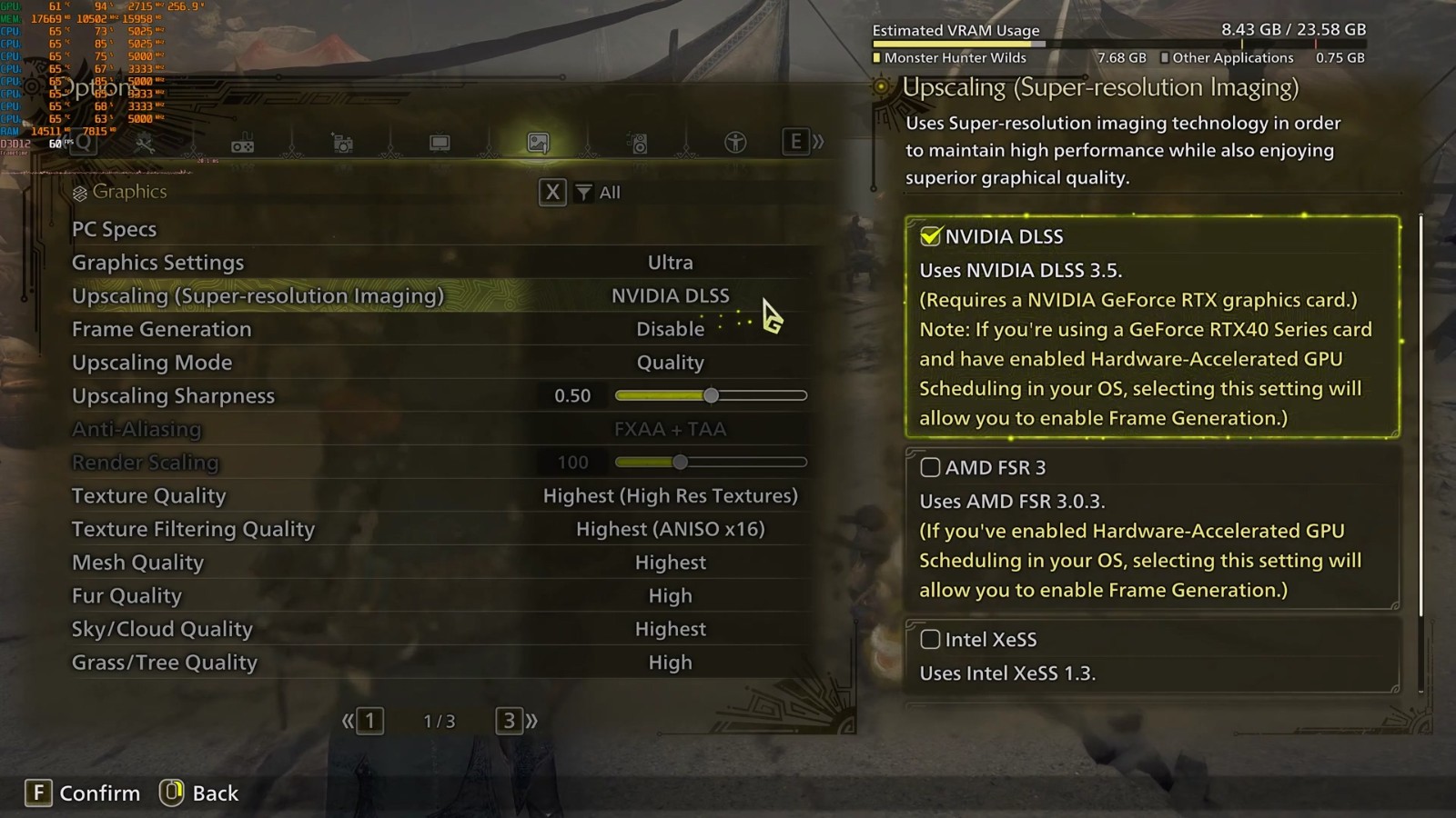 《怪物猎人：荒野》RTX  4090实测 原生4K/最高画质达不到60帧