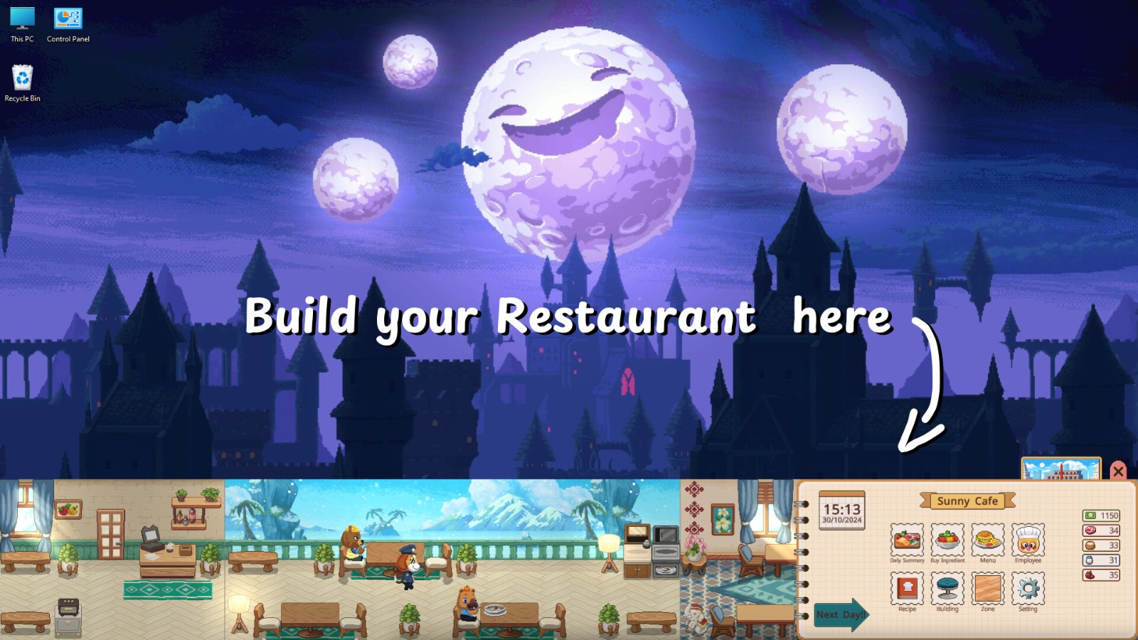 温馨餐厅管理游戏《Not  Mo<i></i>nday  Cafe》Steam页面开放 发行日期待定