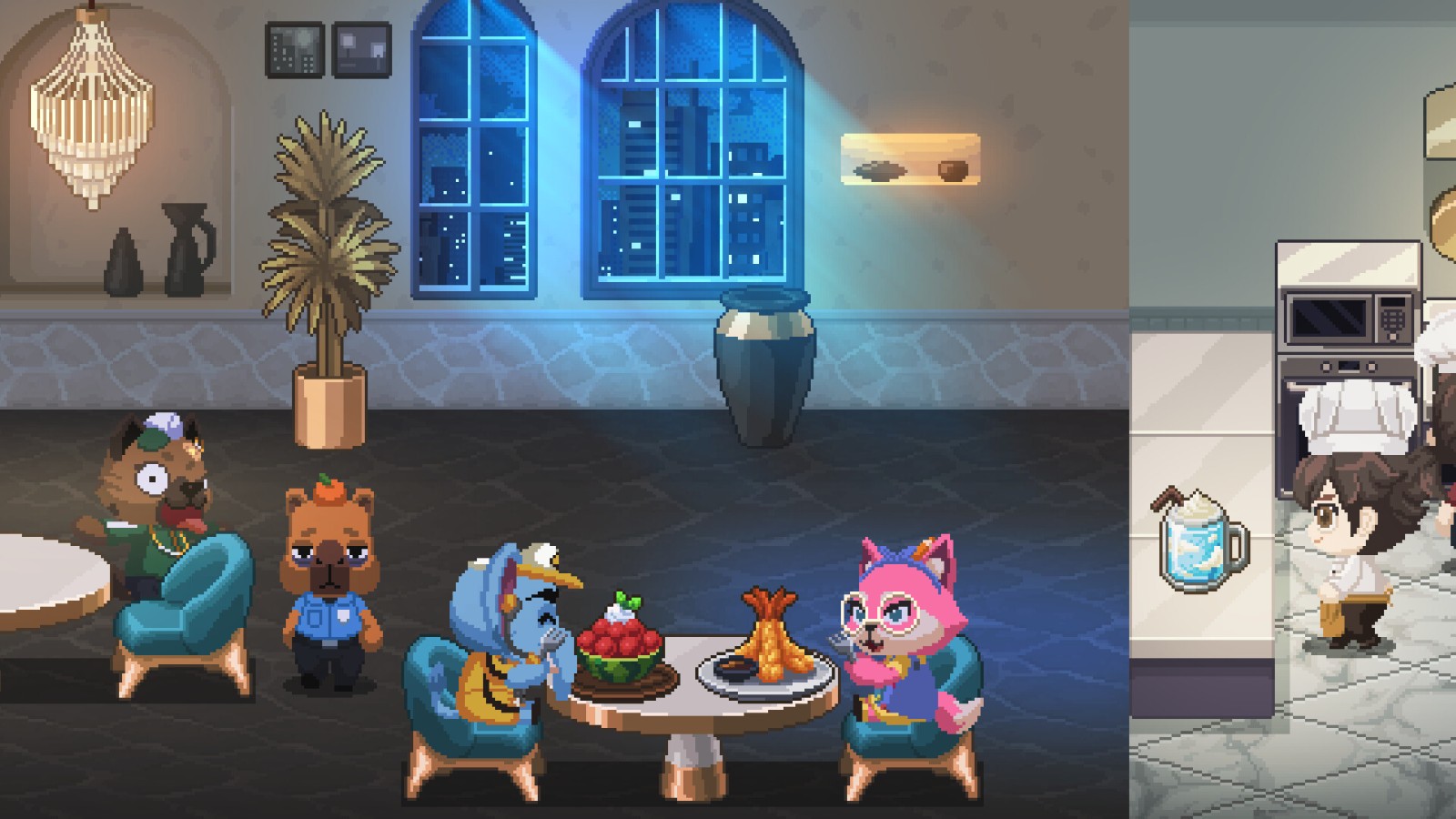 温馨餐厅管理游戏《Not  Mo<i></i>nday  Cafe》Steam页面开放 发行日期待定