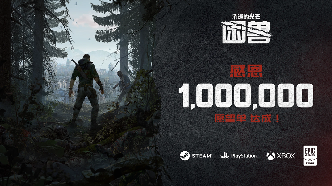 《消逝的光芒:困兽》在不到10周内已突破100万愿望单人数