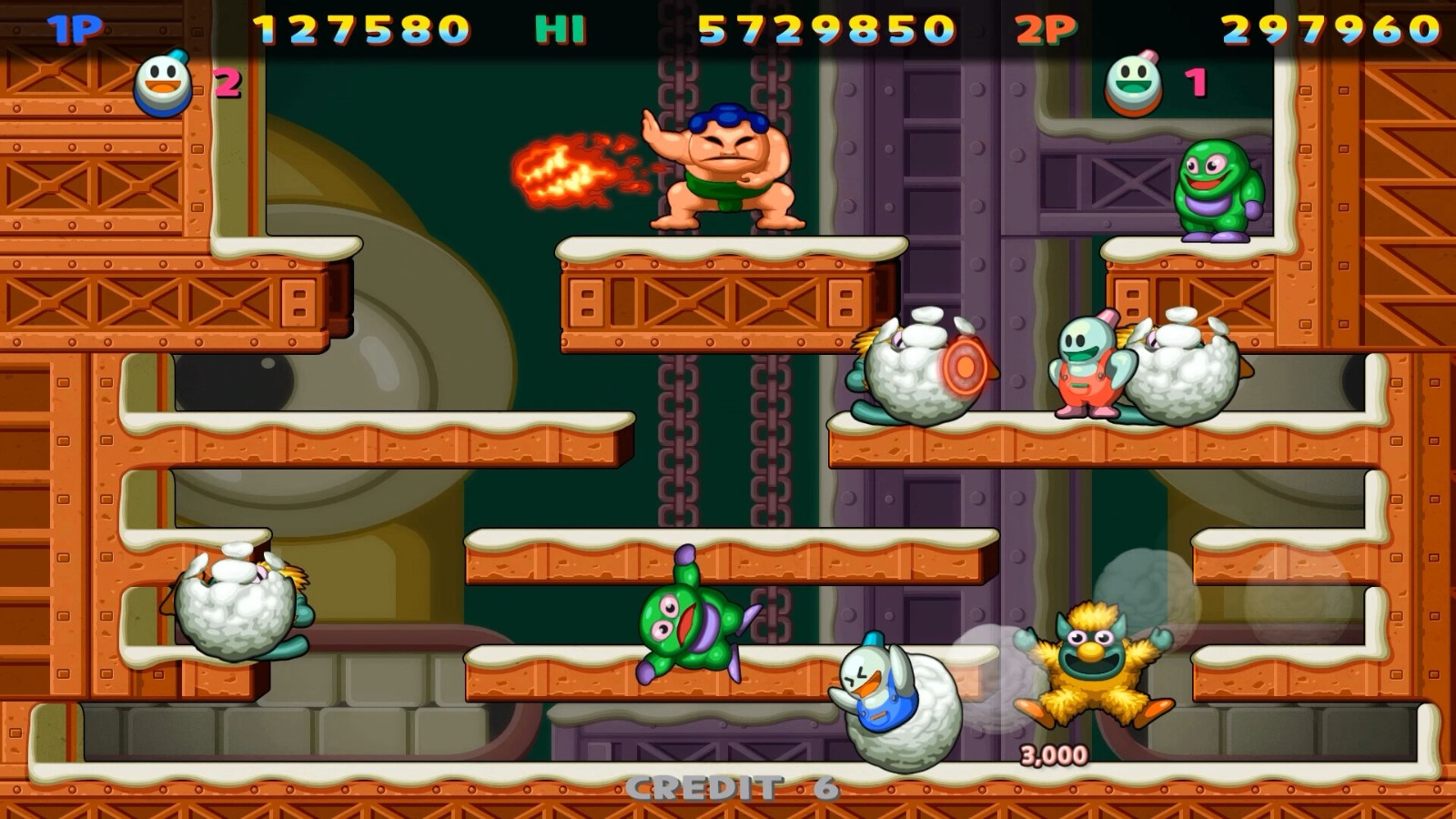 经典游戏重制 《雪人兄弟 特别:周年纪念版》Steam页面上线