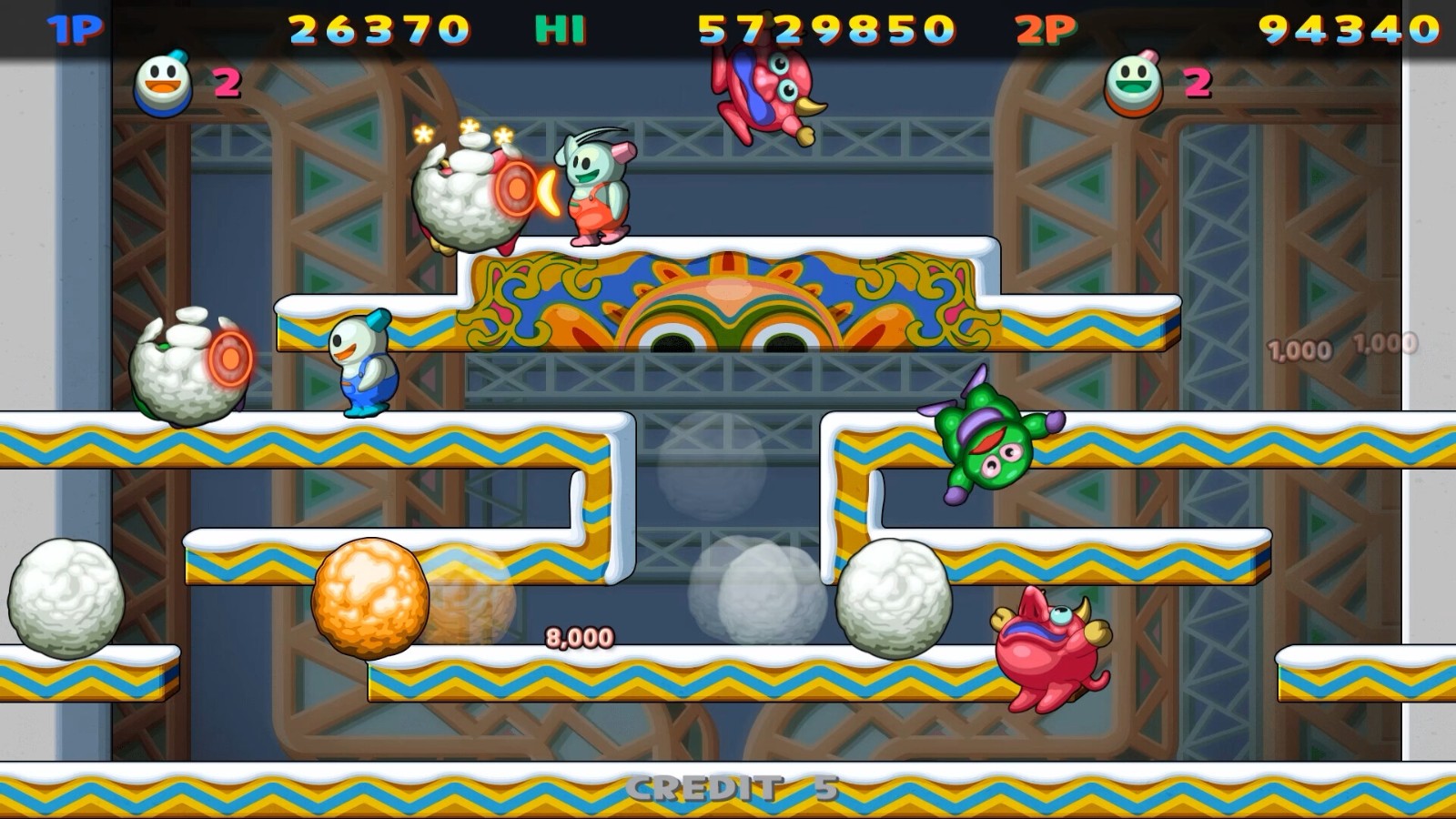 经典游戏重制 《雪人兄弟 特别:周年纪念版》Steam页面上线