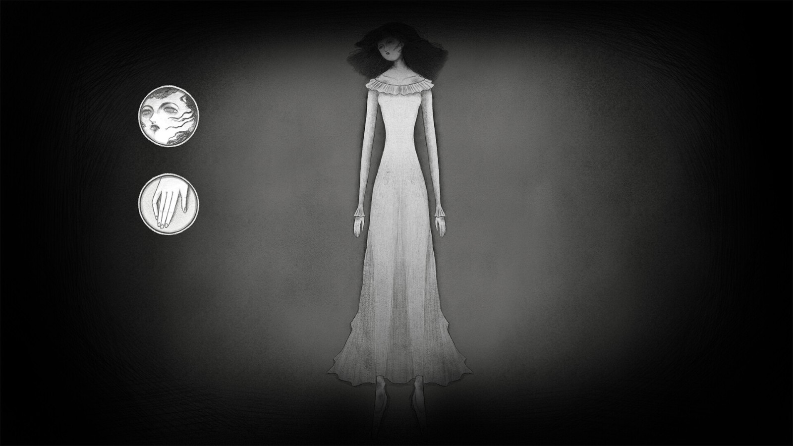 黑白手绘风格悬疑推理游戏《ELISSA：卧室的缢吊尸》Steam页面 明年发售