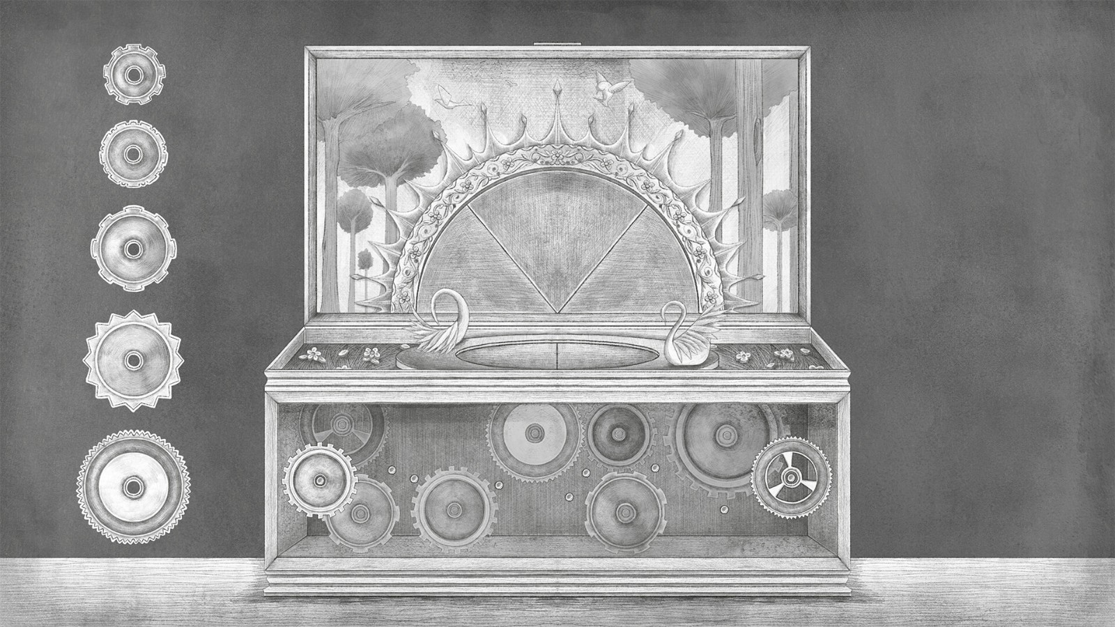 黑白手绘风格悬疑推理游戏《ELISSA：卧室的缢吊尸》Steam页面 明年发售