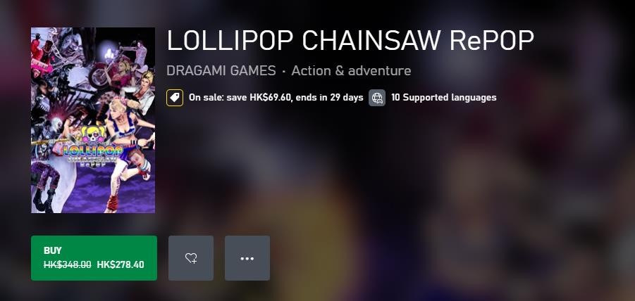 《电锯甜心RePOP》PS4和Xbox  One版正式发售 首发价278港币