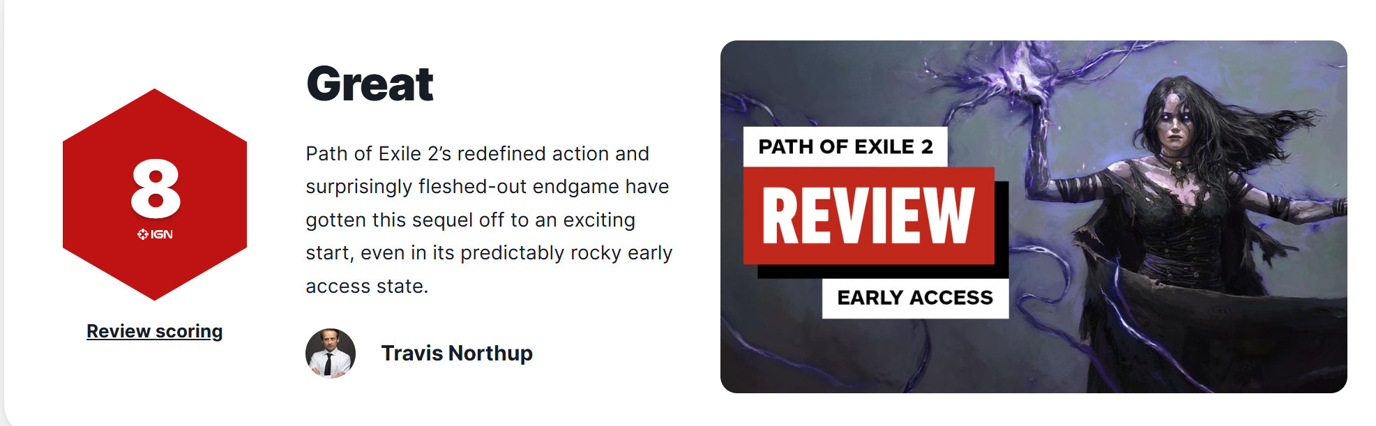 《流放之路2》EA版IGN  8分 轻松让人沉迷数十小时