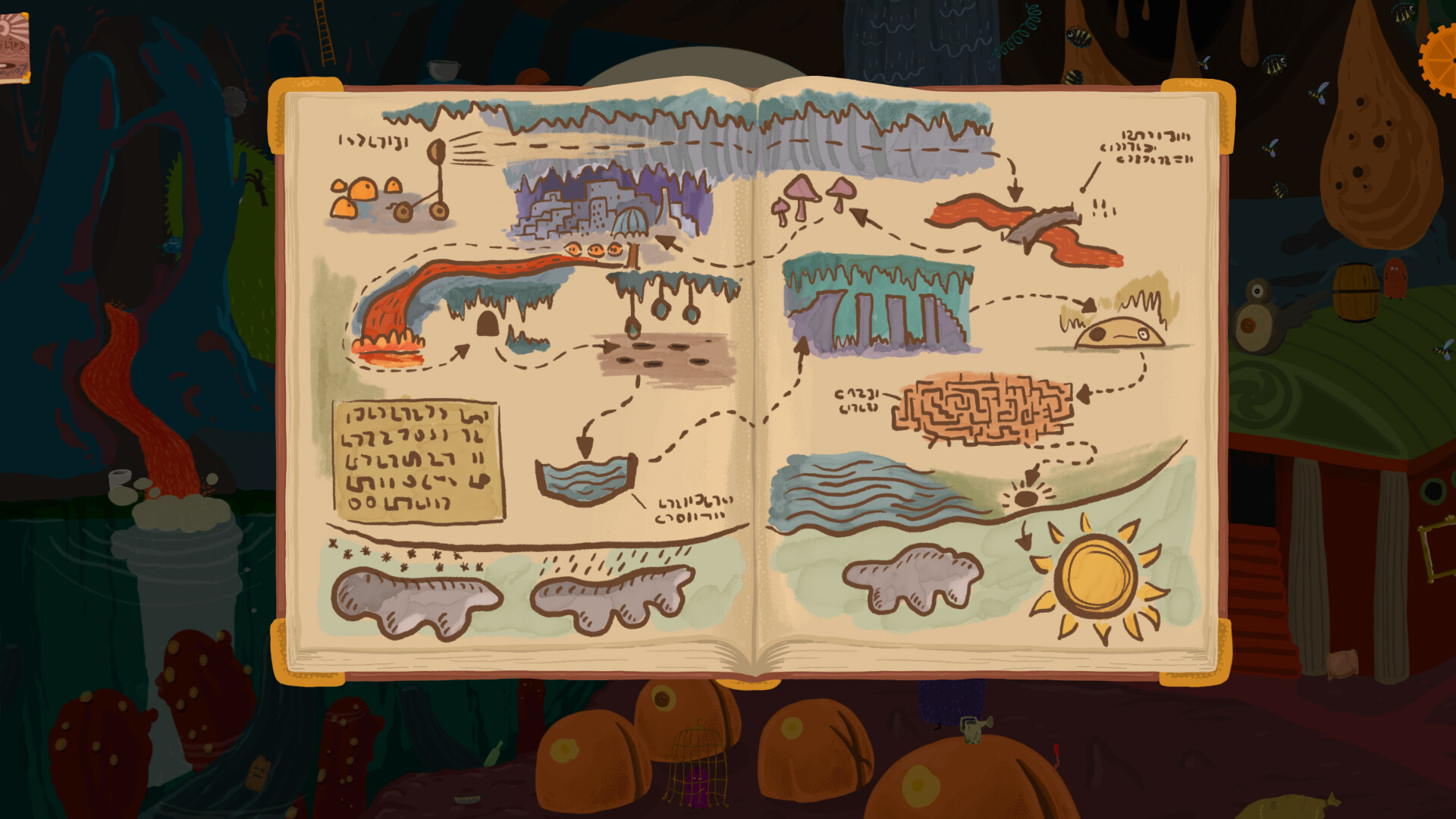 手绘卡通风格治愈系探索解谜游戏《洞窟徒步者》现已正式推出