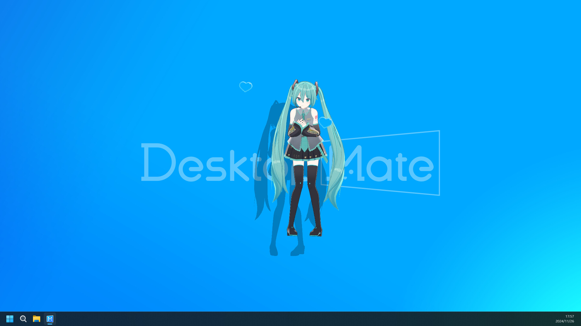 免费虚拟桌面宠物游戏《桌面伴侣》上线Steam  首个DLC“初音未来”公布