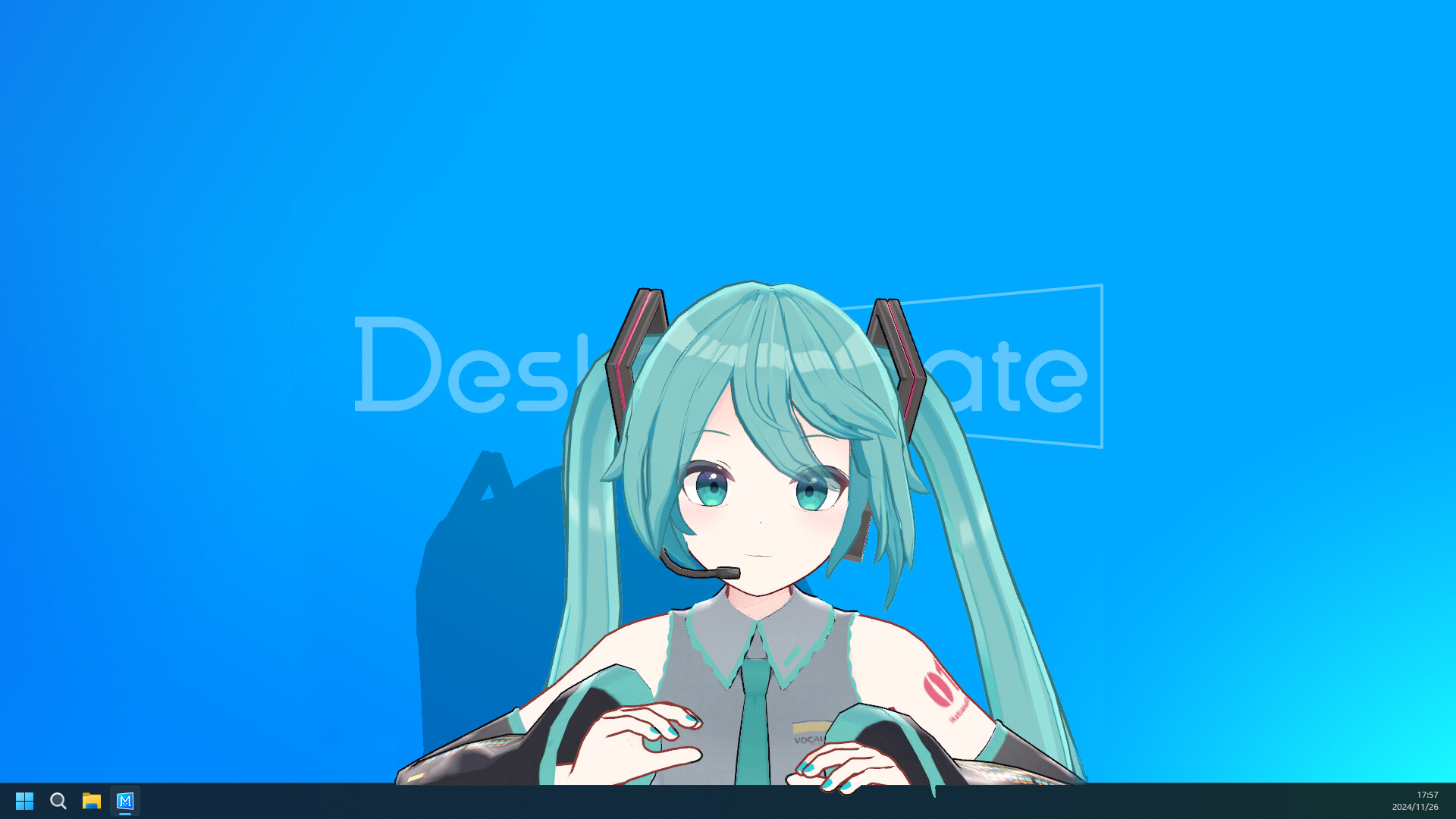 免费虚拟桌面宠物游戏《桌面伴侣》上线Steam  首个DLC“初音未来”公布