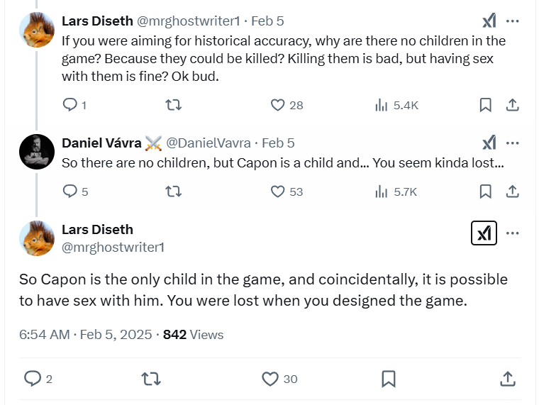 《天国：拯救2》陷入恋童癖争议 游戏中汉斯还未成年