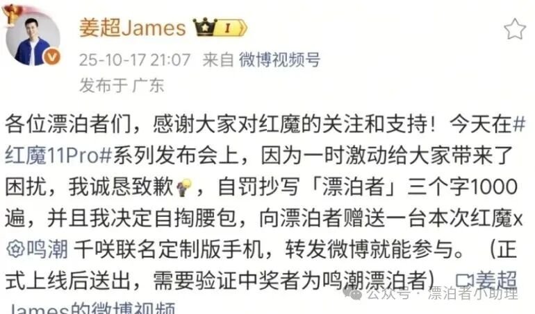 鸣潮关卡篇特别对谈上线！红魔因“漂流者”口误紧急道歉！